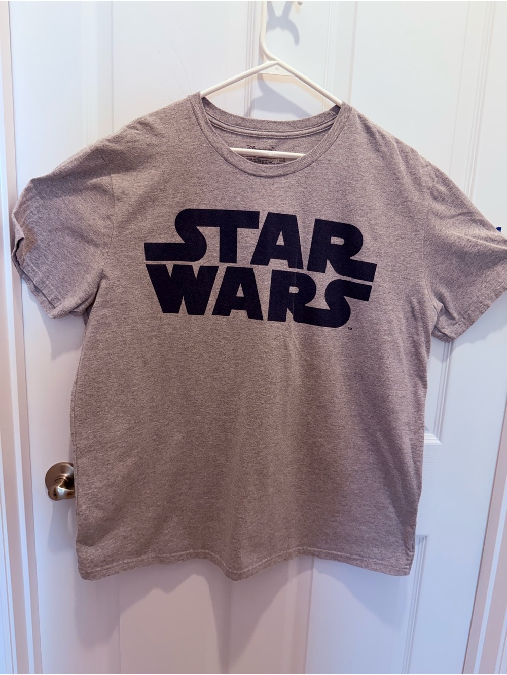Disney Star Wars Gray & Black Logo Tee